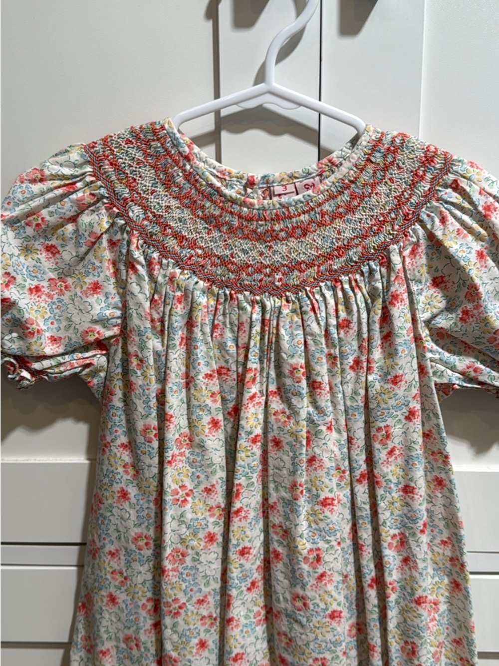 Smocked Floral Puff Sleeve Dress - Picture 2 of 5